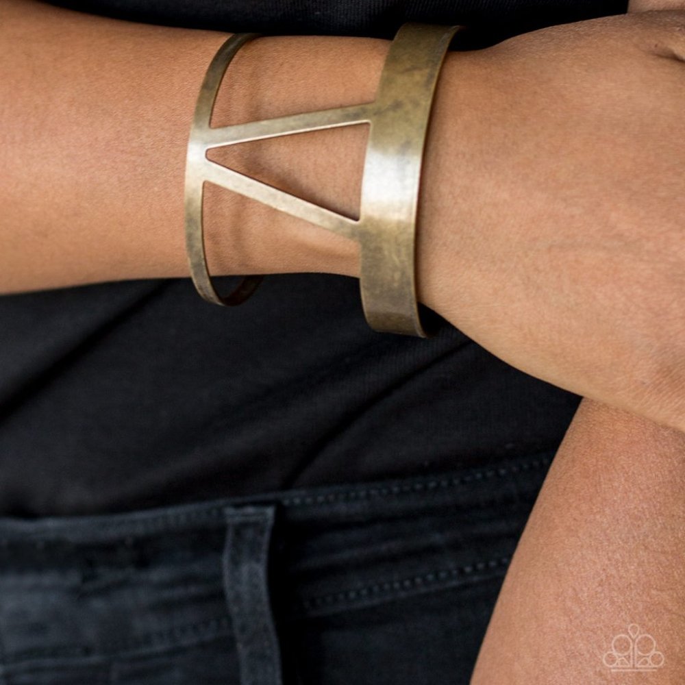Rural Ruler Bracelet-Brass - Picture 2 of 2